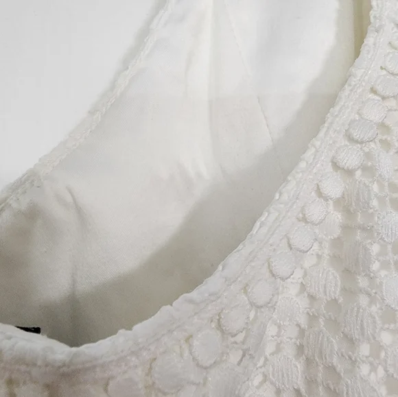 BNWT Ever New Petite White Chiffon Dress Size 10 US - Picture 6 of 6